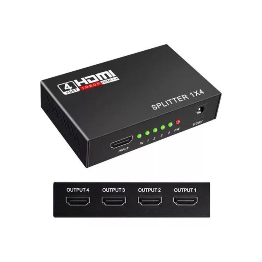 SPLITER NET QUALITY HDMI 1 A 4 CON FUENTE