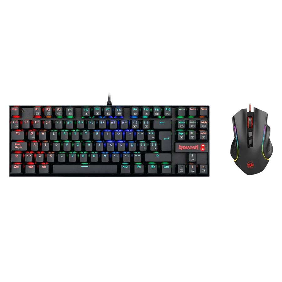 KIT DE TECLADO Y MOUSE REDRAGON K552RGB-BA-SP