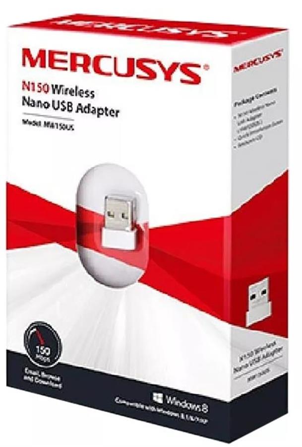 MW150US NANO P.REDW USB MERCUSYS 150MBPS