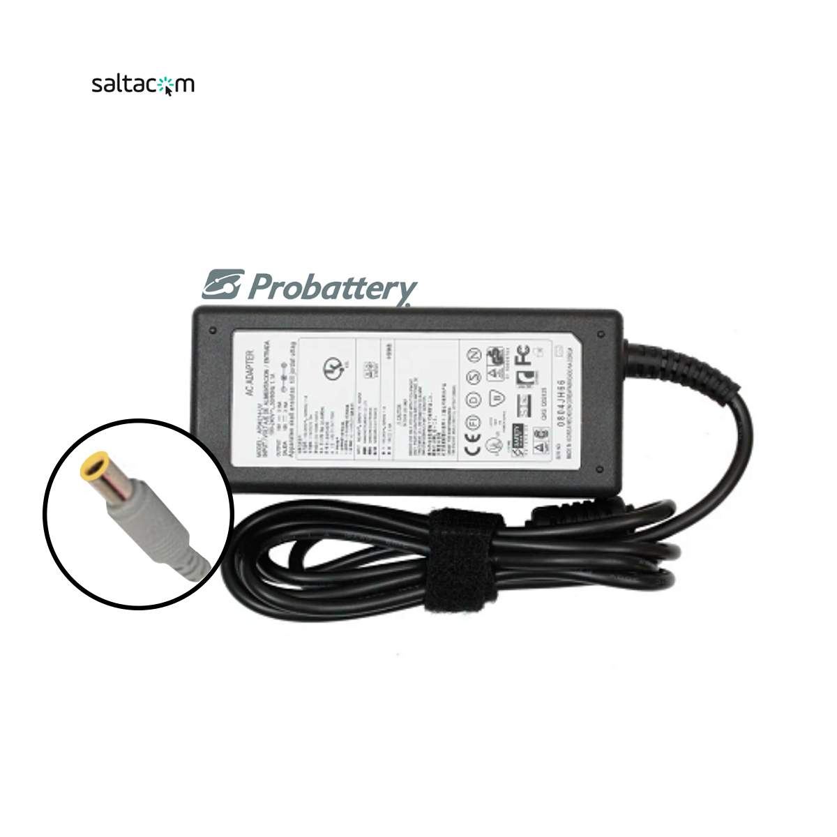 CARGADOR LENOVO IBM PIN AMARILLO - 20V 3,25A 65W 7,9mm 5,5mm_