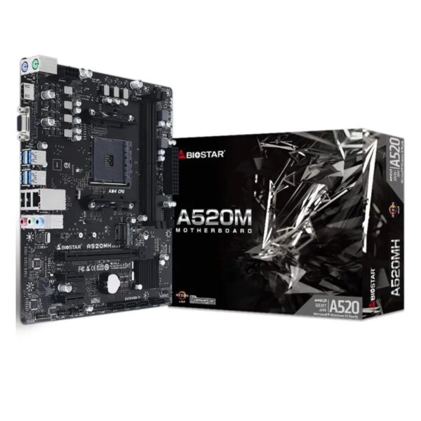 MOTHERBOARD AM4 BIOSTAR A520MHP DDR4 BOX M-ATX