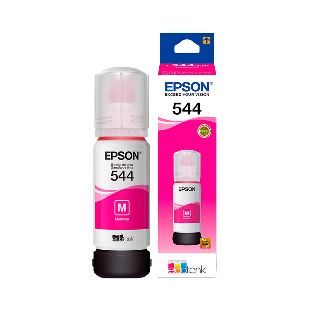 EPSON-T544-MAGENTA.jpg TINTA EPSON T544 320 MAGENTA L1110/L3110/L3150 - Imagen 1