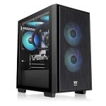GABINETE TT H16 MICRO TOWER TG FAN ARGB X3 BLACK C/FUENTE 650W 80 PLUS