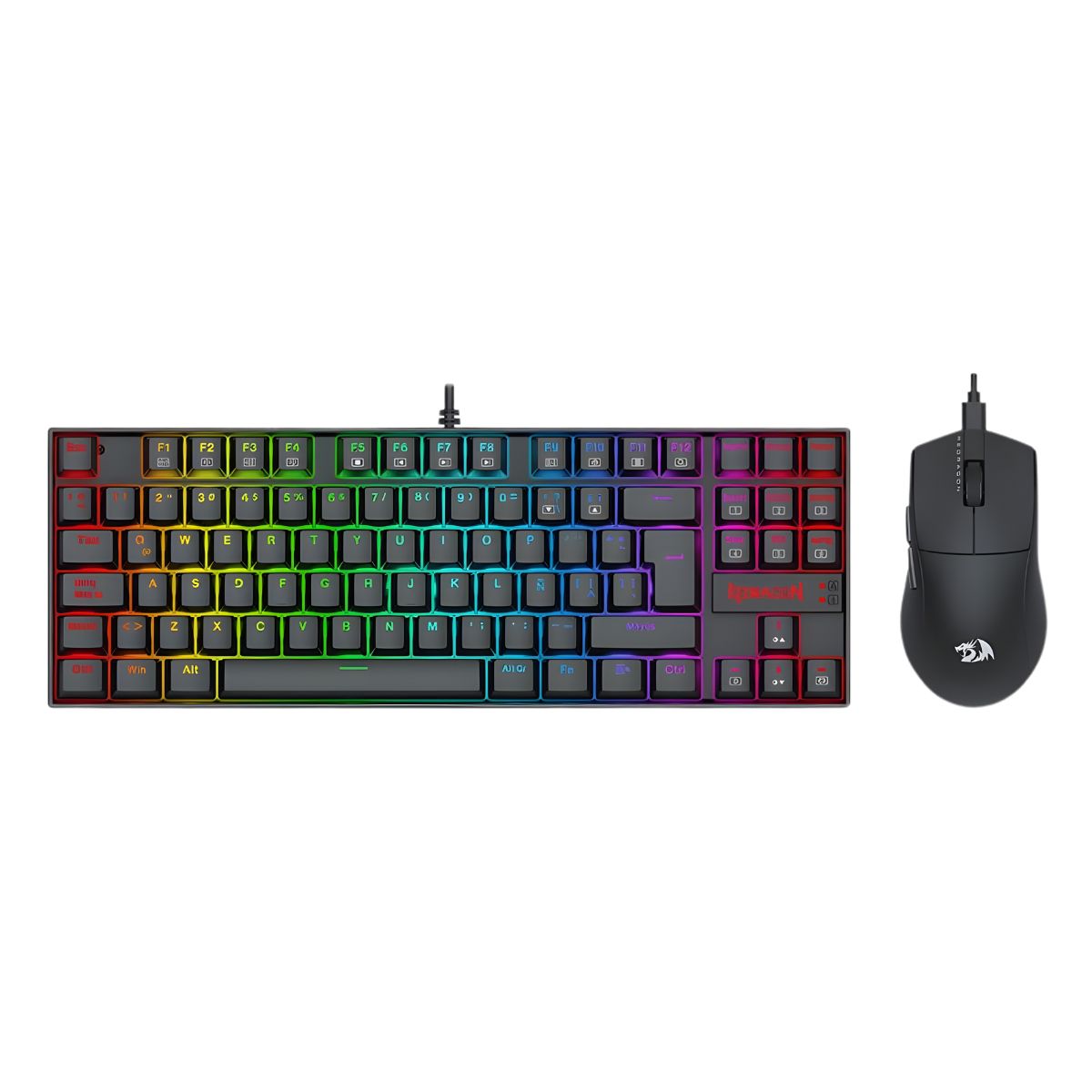 KIT DE TECLADO Y MOUSE REDRAGON K552RGB Y MOUSE M724 - S145 KIT DE TECLADO Y MOUSE REDRAGON K552RGB Y MOUSE M724 - S145 - Imagen 1