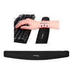 MOUSE PAD APOYA MUÑECA ERGONOMICO 46,5 X 7 X 2CM- NEGRO