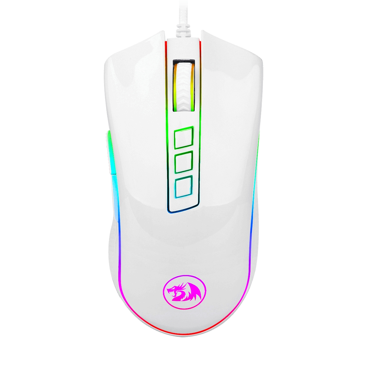 MOUSE-REDRAGON-COBRA-WHITE-M711W.jpg MOUSE REDRAGON COBRA WHITE M711W - Imagen 1