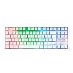 TECLADO REDRAGON KUMARA WHITE RED SWITCH SPANISH RAINBOW