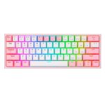TECLADO REDRAGON FIZZ PRO WHITE/PINK RED SWITCH SPANISH WIRELESS K616-RGB WP SP