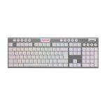TECLADO REDRAGON HORUS FULL WIRELESS BLANCO - RED SWITCH SPANISH K618W