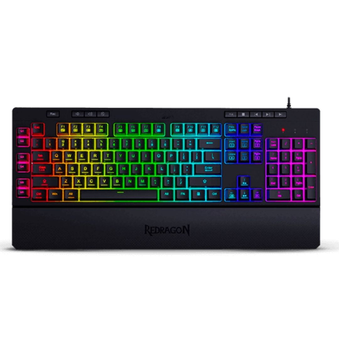 TECLADOS-REDRAGON-SHIVA-BLACK.jpg TECLADO REDRAGON SHIVA BLACK SPANISH K512RGB-1-SP - Imagen 1