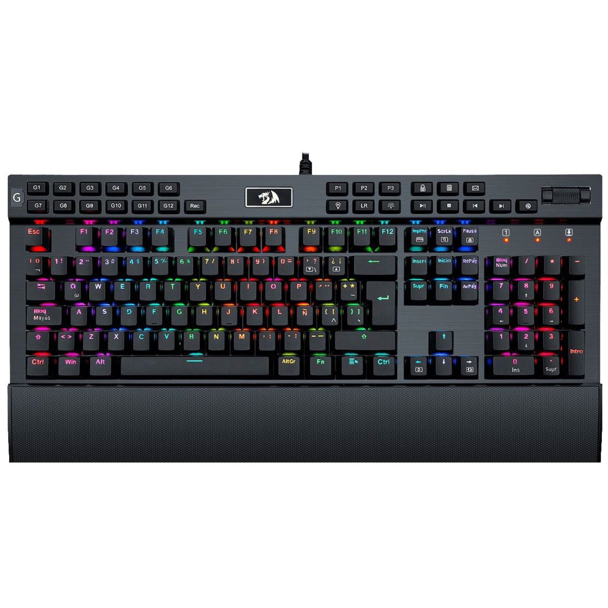 TECLADOS-REDRAGON-YAMA-BLACK.jpg TECLADO REDRAGON YAMA BLACK PURPLE SWITCH SPANISH K550-1-SP - Imagen 1