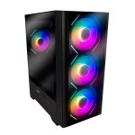 GABINETE SENTEY T10 4FAN RGB TEMPLADO LAT/FRO BLACK