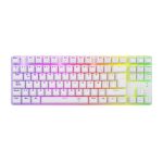 TECLADOS T-DAGGER BORA WHITE RED SWITCH SPANISH T-TGK315W-RD