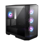 Gabinete MSI MAG PANO M100R PZ Micro ATX TG x2 ARGB Fan x4 Black (6471)