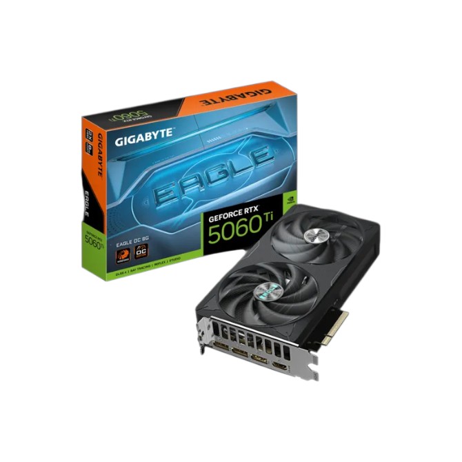 VGA Gigabyte GeForce RTX 5060 Ti EAGLE OC 8G (6101) VGA Gigabyte GeForce RTX 5060 Ti EAGLE OC 8G (6101) - Imagen 1