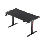 Escritorio Gamer Raptor Glow Station RGB c/elevacion h/80kg c/portavasos + porta auricular (7527)