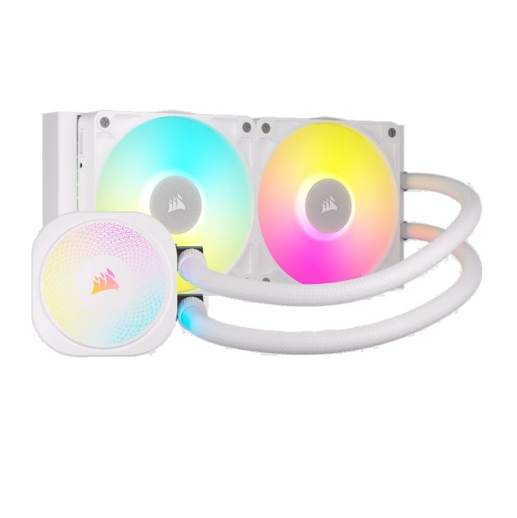 Water Cooling Corsair iCUE LINK TITAN 240 RX RGB 2x CPU Cooler 240mm White (5456) Water Cooling Corsair iCUE LINK TITAN 240 RX RGB 2x CPU Cooler 240mm White (5456) - Imagen 1