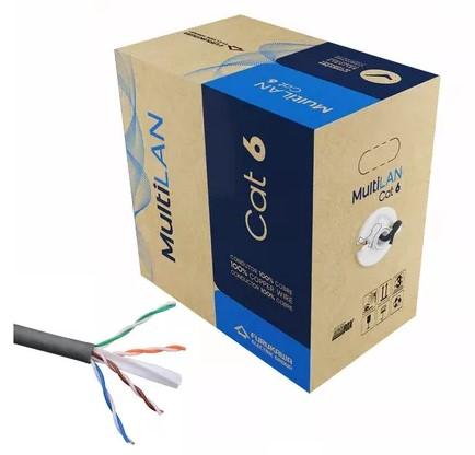 23400149 CABLE FKW UTP CAT6 MULTILAN X305MT GRIS IEC 603321 - Imagen 1