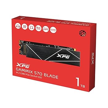 SSD M.2 NVME 1TB G4 XPG GAMMIX S70 BLADE SSD M.2 NVME 1TB G4 XPG GAMMIX S70 BLADE - Imagen 1