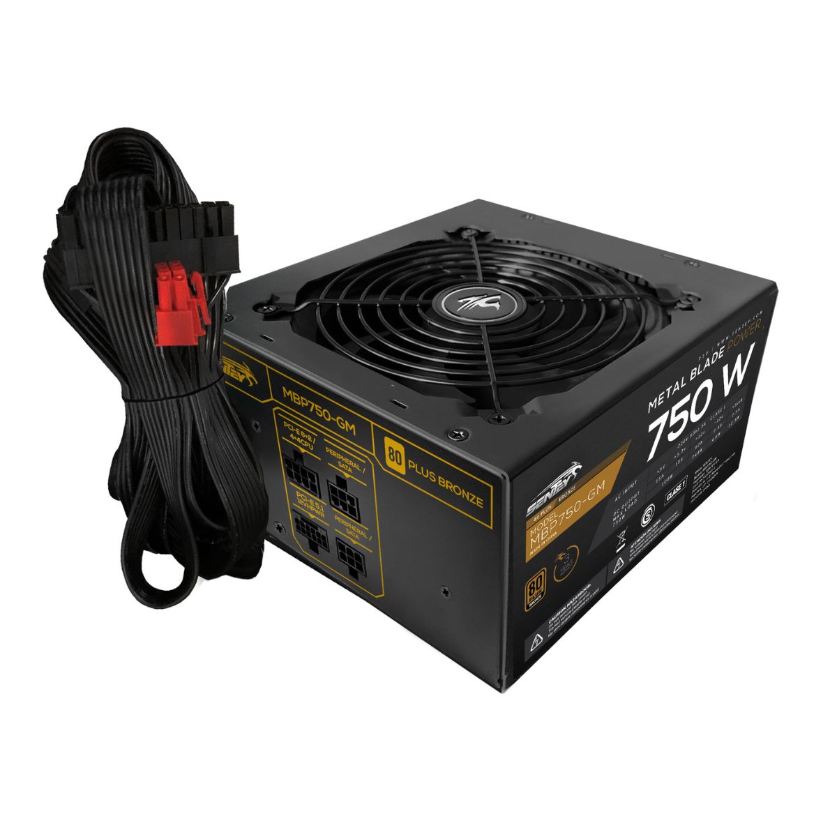 FUENTE SENTEY 750W MBP750-XM 80 PLUS BRONZE FUENTE SENTEY 750W MBP750-XM 80 PLUS BRONZE - Imagen 1