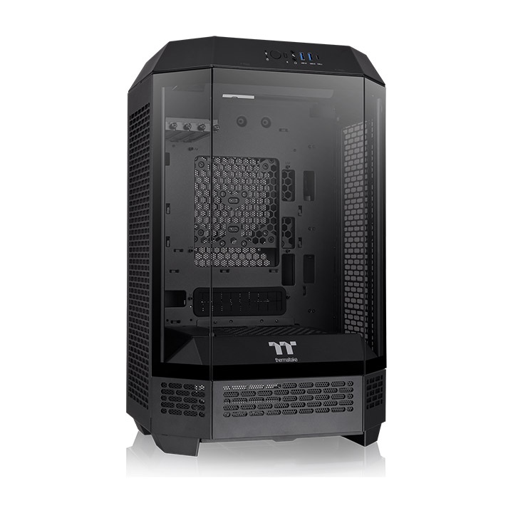 Gabinete TT The Tower 300 Mid-Tower TG x3 Fan x2 Black (1051) Gabinete TT The Tower 300 Mid-Tower TG x3 Fan x2 Black (1051) - Imagen 1