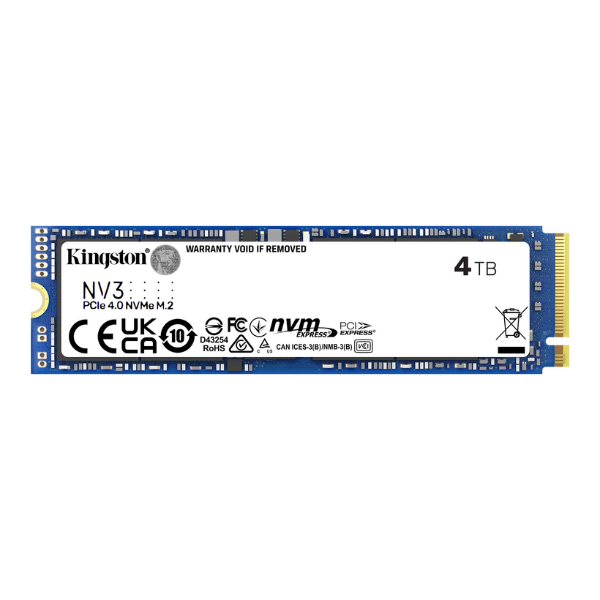 Disco SSD M.2 KINGSTON SNV3S 4000GB NVMe PCIe 4.0 (6602) Disco SSD M.2 KINGSTON SNV3S 4000GB NVMe PCIe 4.0 (6602) - Imagen 1