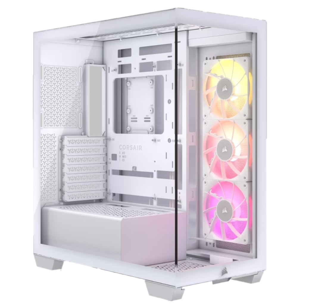 Gabinete Corsair iCUE 3500X RGB Mid-Tower TG Fan iCUE x3 White (8396) Gabinete Corsair iCUE 3500X RGB Mid-Tower TG Fan iCUE x3 White (8396) - Imagen 1