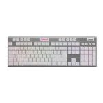 TECLADO REDRAGON HORUS FS WHITE RED SWITCH SPANISH WIRELESS K618W
