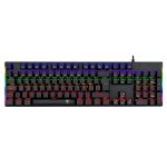 TECLADOS T-DAGGER NAXOS BLACK BLUE SWITCH SPANISH RAINBOW T-TGK310-BL