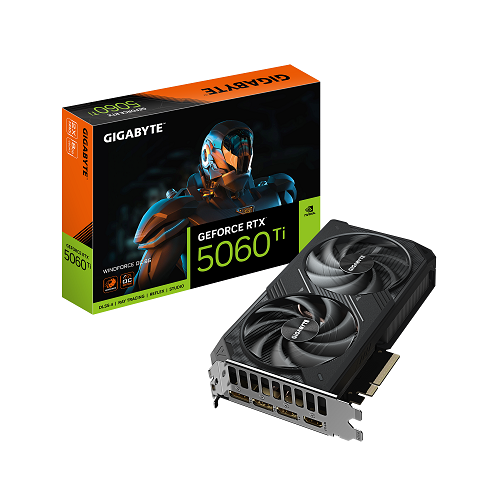 VGA Gigabyte GeForce RTX 5060 Ti WINDFORCE OC 8G (6057) VGA Gigabyte GeForce RTX 5060 Ti WINDFORCE OC 8G (6057) - Imagen 1