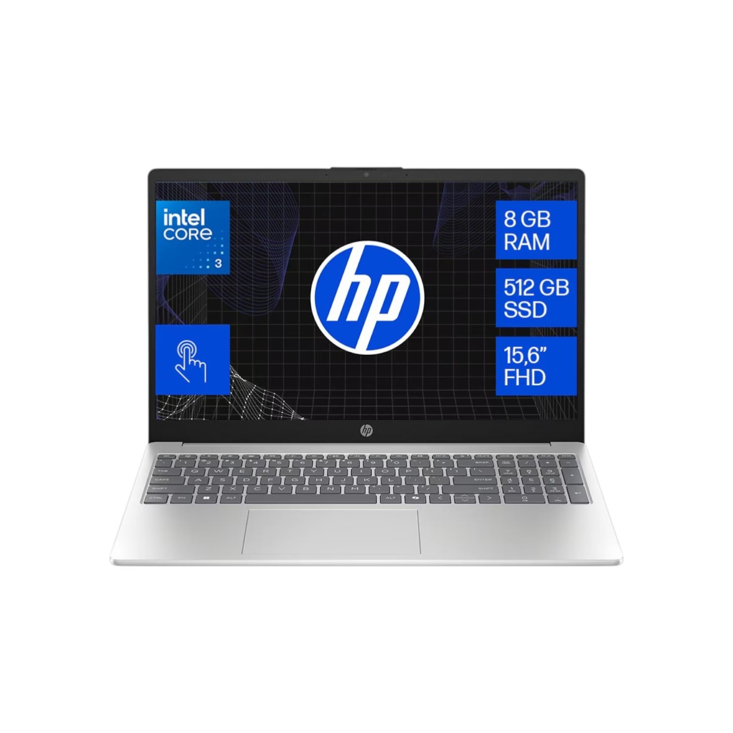 Notebook HP OPP 15-fd0333la i3-c3-100U 15 FHD/Touch 8GB/512 IPS 300 nits Windows® 11 Home (0607) Notebook HP OPP 15-fd0333la i3-c3-100U 15 FHD/Touch 8GB/512 IPS 300 nits Windows® 11 Home (0607) - Imagen 1