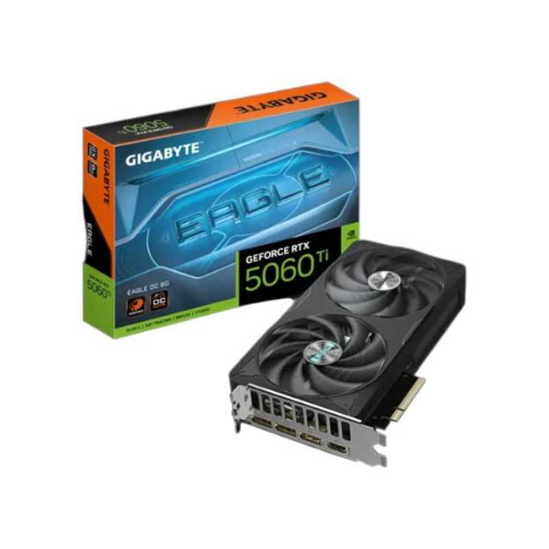 VGA Gigabyte GeForce RTX 5060 Ti EAGLE OC 8G (6101) VGA Gigabyte GeForce RTX 5060 Ti EAGLE OC 8G (6101) - Imagen 1
