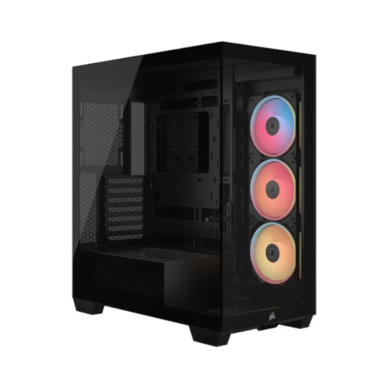 Gabinete Corsair 3500X LX-R RGB iCUE Mid-Tower TG Black (7119) Gabinete Corsair 3500X LX-R RGB iCUE Mid-Tower TG Black (7119) - Imagen 1