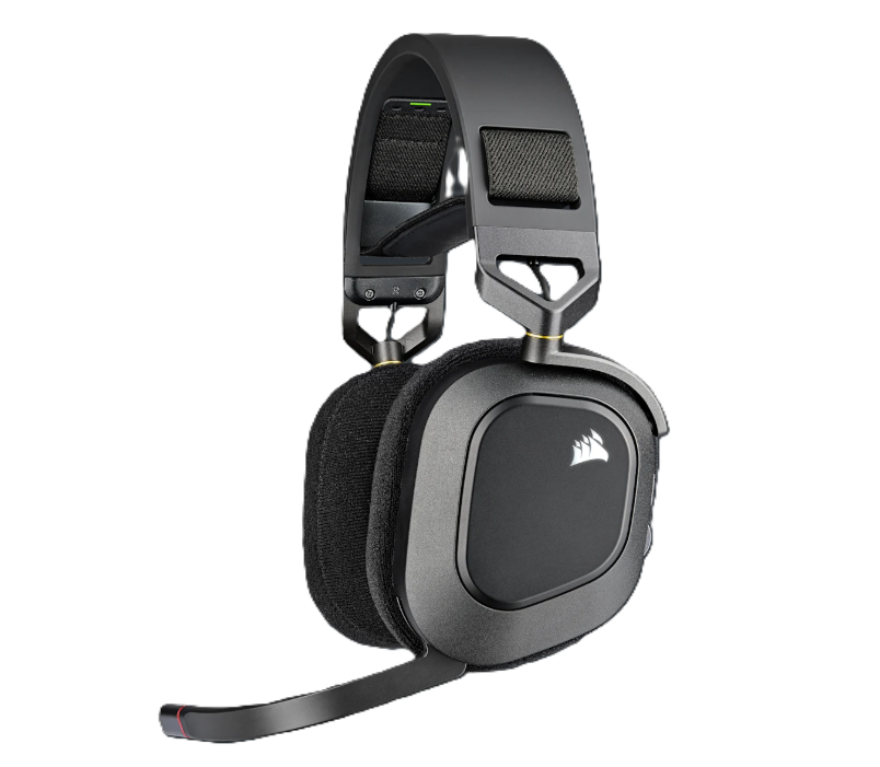 Auricular Corsair HS80 RGB Wireless Spatial Audio Carbon (5940) Auricular Corsair HS80 RGB Wireless Spatial Audio Carbon (5940) - Imagen 1