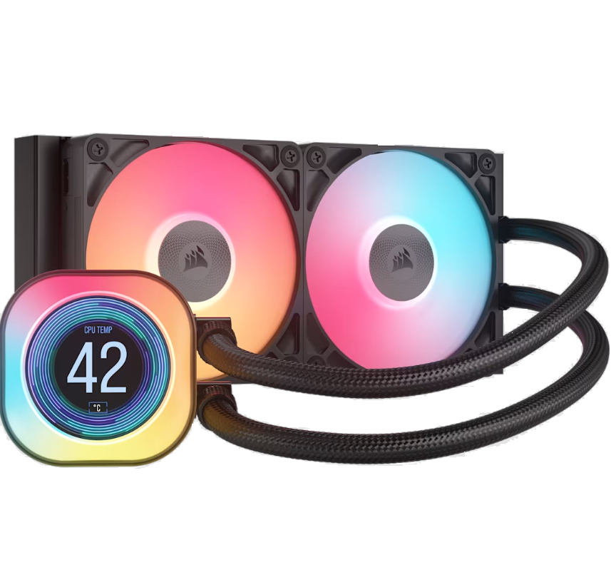 Water Cooling Corsair iCUE LINK TITAN 240 RX LCD 2x CPU Cooler 240mm Black (2949) Water Cooling Corsair iCUE LINK TITAN 240 RX LCD 2x CPU Cooler 240mm Black (2949) - Imagen 1