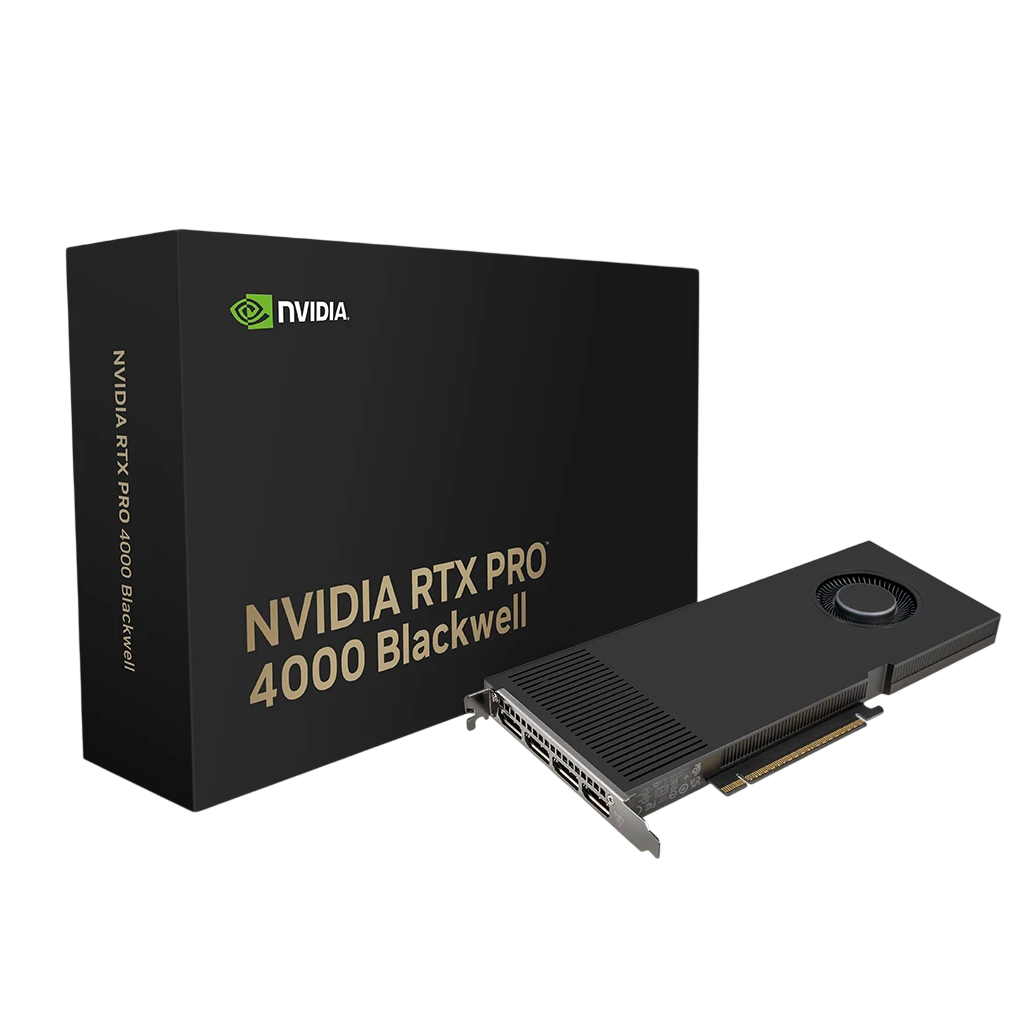 VGA PNY QUADRO RTX PRO 4000 Blackwell 24Gb GDDR7 4x Mini Display Port (6796) VGA PNY QUADRO RTX PRO 4000 Blackwell 24Gb GDDR7 4x Mini Display Port (6796) - Imagen 1