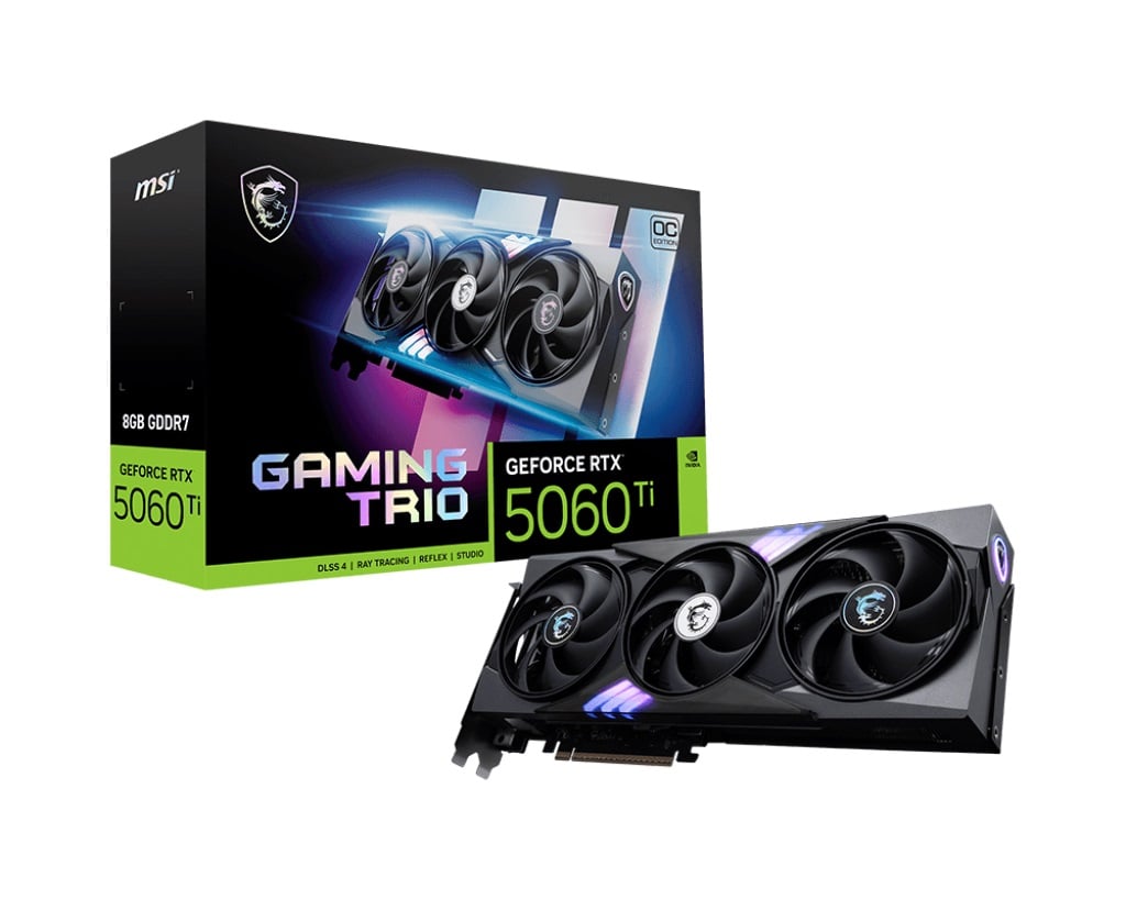VGA MSI GeForce RTX 5060 Ti 8G GAMING TRIO OC (1394) VGA MSI GeForce RTX 5060 Ti 8G GAMING TRIO OC (1394) - Imagen 1