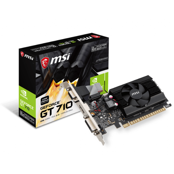 VGA MSI GeForce GT 710 2G LP DDR3 (0427) VGA MSI GeForce GT 710 2G LP DDR3 (0427) - Imagen 1