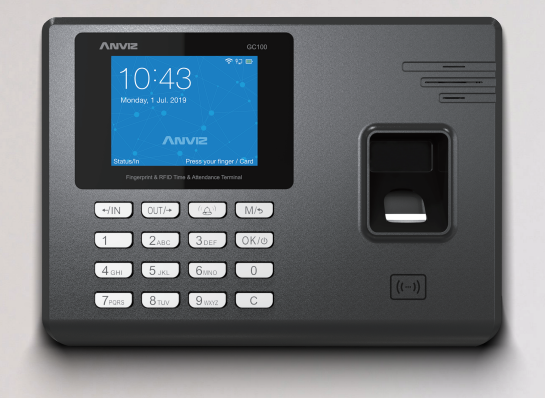 GC100-WIFI C.ASIST ANVIZ HUELLA RFID PIN 1000 USER S/F WIFI - Imagen 1