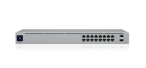 USW-16-POE SWITCH UBIQUITI UNIFI 16P GB (8POE+/8GB ETH/2SFP) - Imagen 1