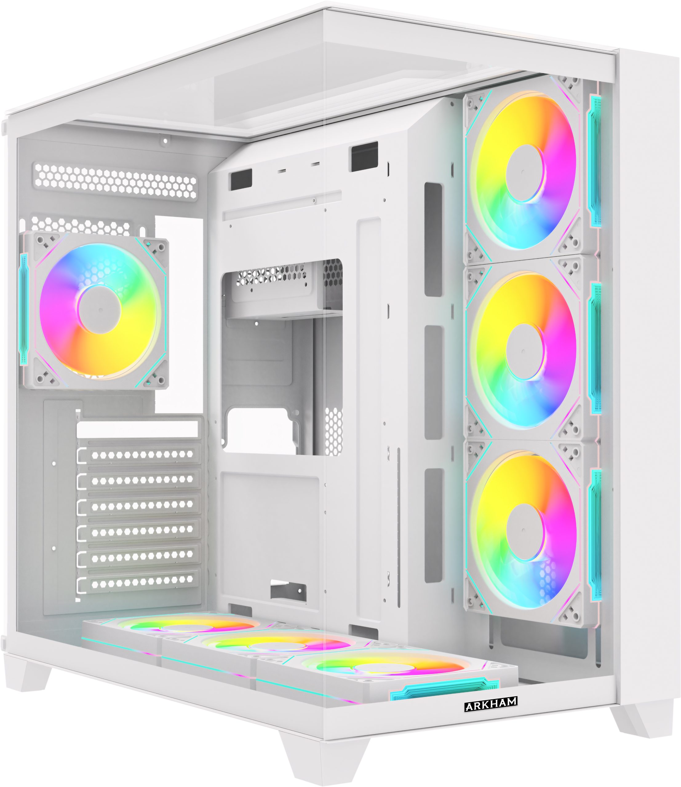 air-intra-gab-arkham-minor-wh-blanco-7fan-argb-atx-37196 GAB ARKHAM MINOR WH BLANCO 7*FAN ARGB ATX - Imagen 1