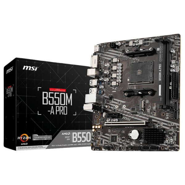 POS #1187 MOTHER AM4 MSI B550M-A PRO - Imagen 1
