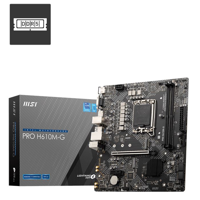 producto-37531-1780353247 MB MSI S1700 PRO H610M-G DDR5 BOX M-ATX - Imagen 1