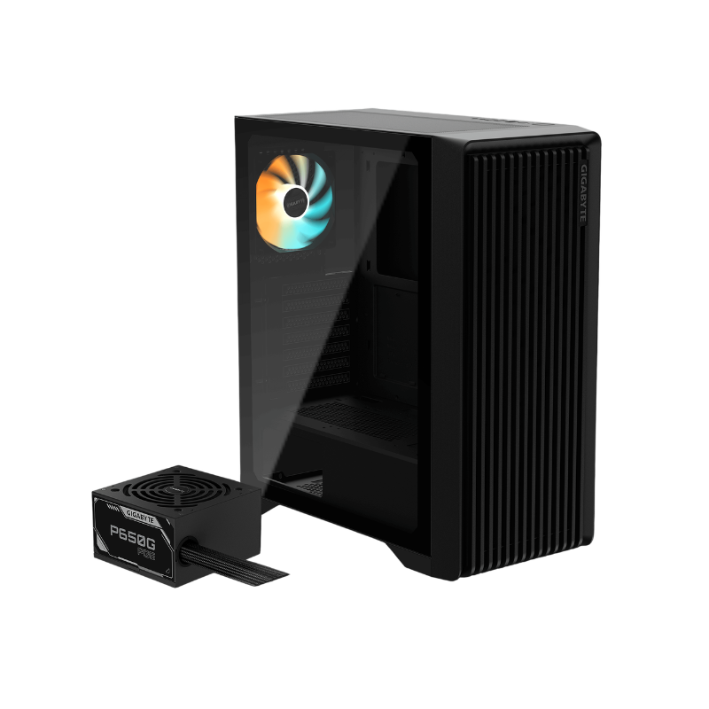 Gabinete c/Fuente Gigabyte C103 GLASS TG x1 ARGB Fan x1 (7034) Gabinete c/Fuente Gigabyte C103 GLASS TG x1 ARGB Fan x1 (7034) - Imagen 1
