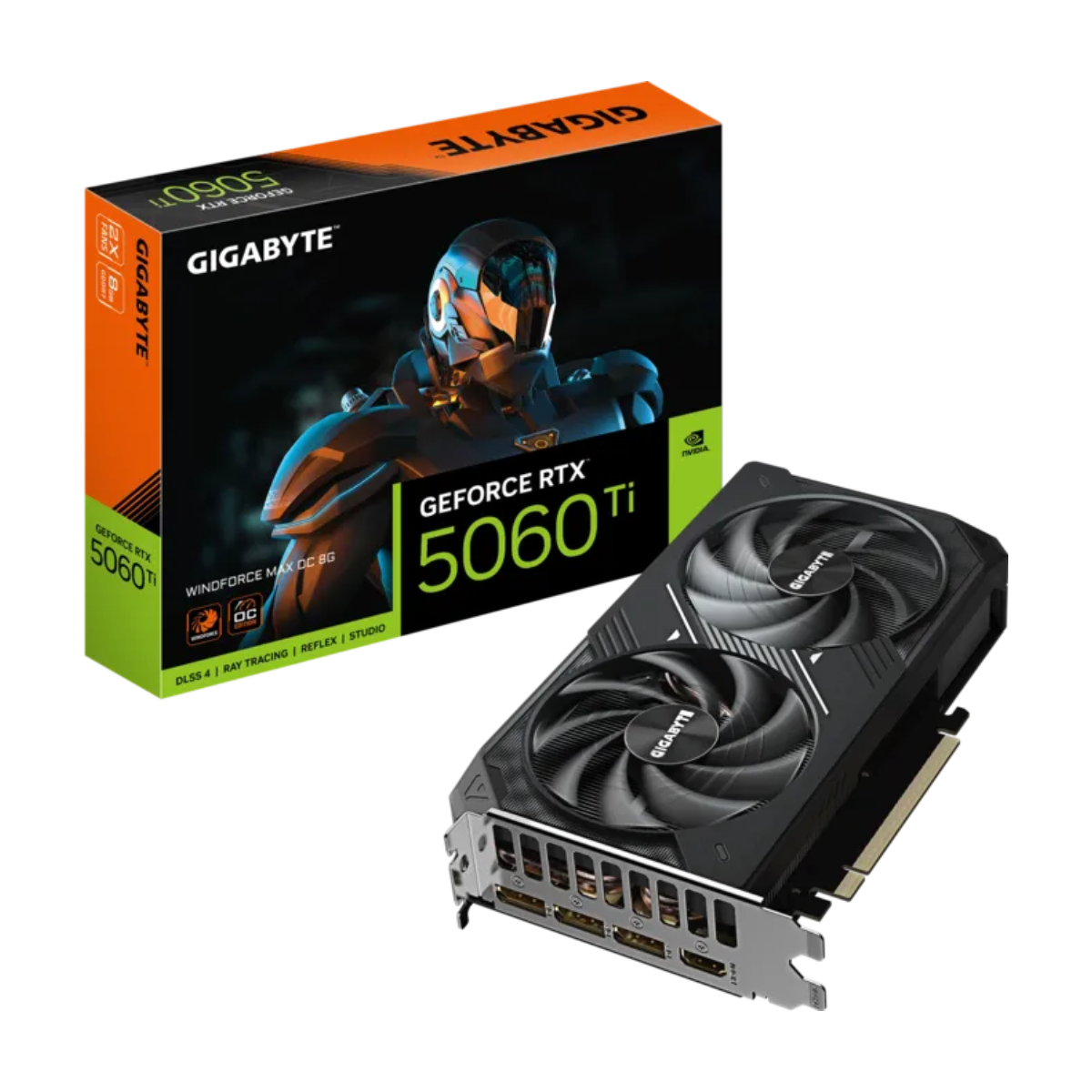 VGA Gigabyte GeForce RTX 5060 Ti WINDFORCE MAX OC 8G (6682) VGA Gigabyte GeForce RTX 5060 Ti WINDFORCE MAX OC 8G (6682) - Imagen 1