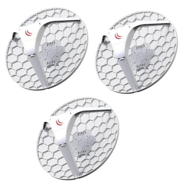 RBLHG5-KIT-3 AP OUT.MIKROTIK AP/CPE + ANTENA RBLHG PACK X 3 - Imagen 1
