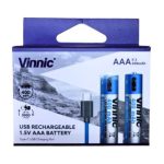 PILA RECARGABLE USB-AAA-VINNIC