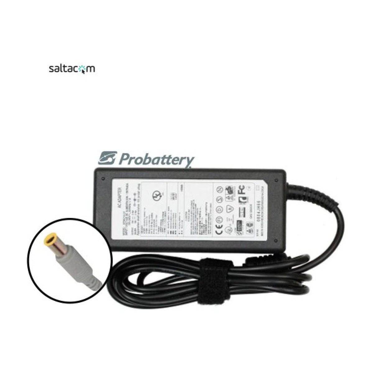 POS #300 CARGADOR LENOVO / IBM PIN AMARILLO - 20V 3,25A 65W / 7,9MM * 5,5MM - Imagen 1