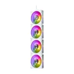 FAN XPG P/GAB HURRICANE MAG 120MM NEGRO ARGB X4