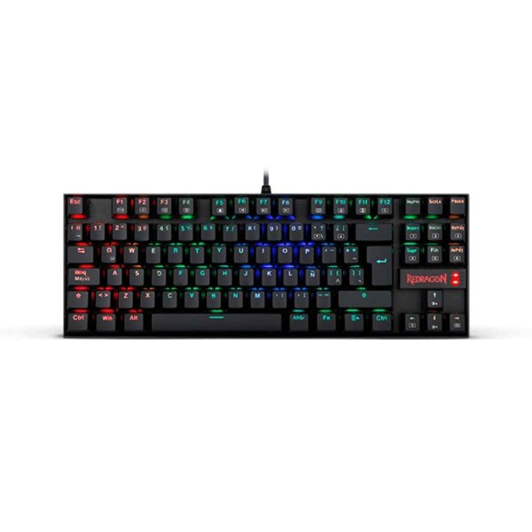 POS #1903 TECLADO REDRAGON KUMARA BLACK RED SWITCH SPANISH RGB / K552RGB-1R-SP - Imagen 1